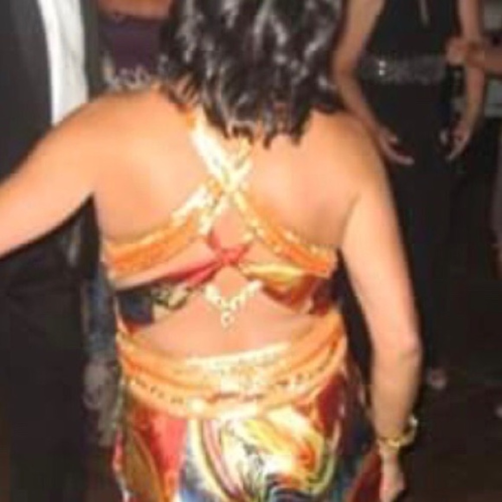 Multicolor beaded gown - Picture 3 of 8